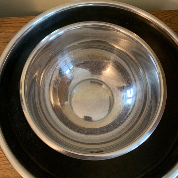 MOVING SALE | Anthropologie Home Stainless Steel Silver Mixing Bowls, Set of 4 - Picture 3 of 4